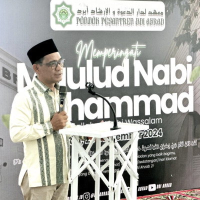 Hadiri Peringatan Maulid Nabi Muhammadmad S.A.W di  Ponpes Al Abrad, Ini Pesan Kakanwil Kemenag Sulsel