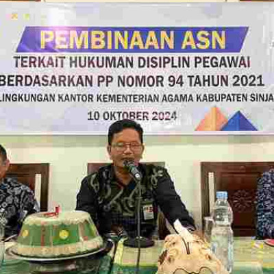 Kemenag Sinjai Gelar Pembinaan ASN Terkait Hukuman Disiplin Pegawai