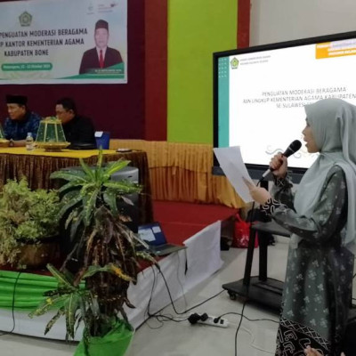 Harmoni dalam Keragaman: PAI Awangpone sebagai MC dalam Sosialisasi Moderasi Beragama