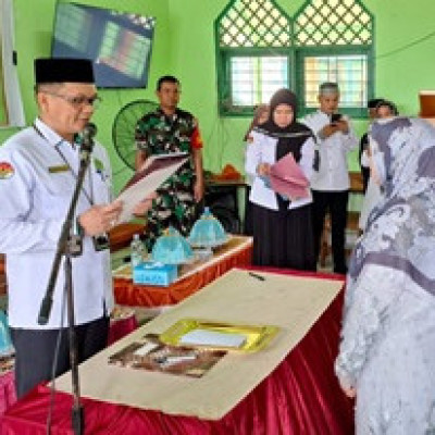 Kepala MTs dan RA Al-Ikhlas Wette'e Sidrap  Resmi Dilantik