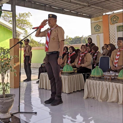 Gerakan Pramuka MAN 4 Bone Penerimaan Tamu Ambalan Baru dan Pelantikan Bantara