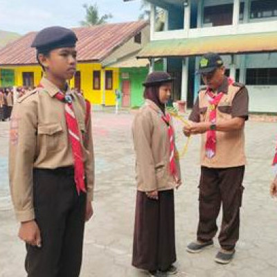 Penerimaan Tamu Ambalan Almaarif Scout di MAN Sidenreng Rappang