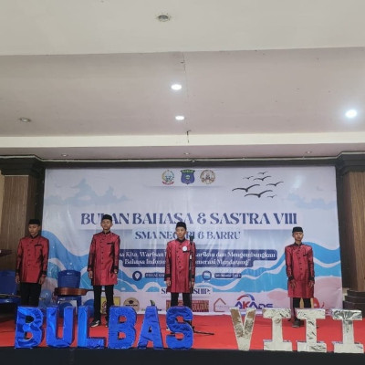 Tunjukkan Bakat, MTs Putra DDI Mangkoso Menggaet Juara pada Bulan Bahasa dan Sastra VIII SMA 6 Barru