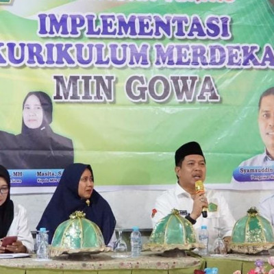 Kakankemenag Gowa di MIN 1 Gowa : Madrasah Hebat pada Implementasi Kurikulum Merdeka