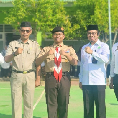 Pelepasan Peserta Didik MTsN Kota Palopo Menuju Kemah Pramuka Madrasah Nasional 2024