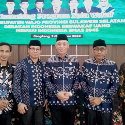 Kakan Kemenag Barru Hadiri Launching Kota Wakaf oleh Menteri Agama di Wajo : Awal Baru Pemberdayaan Ekonomi Umat