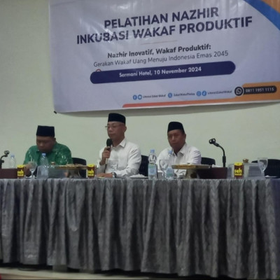 Pelatihan Nazhir Inkubasi Wakaf Produktif Kabupaten Wajo