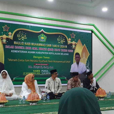 Maulid Nabi Muhammad SAW dirangkaikan naik Balla' PLHUT Kemenag Selayar