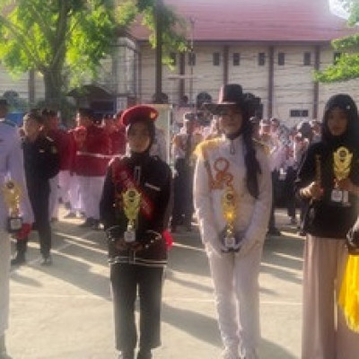 MTs YMPI Rappang merahi Juara 1 Lomba LKBB Tingkat Kabupaten Sidrap  Lomba Paskibraka LKBB