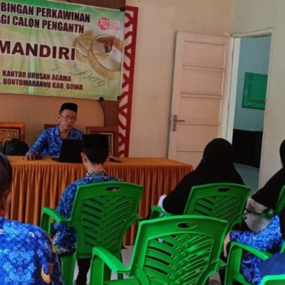 Rakor Kinerja Pegawai KUA Bontomarannu, Mashuri : Bekerjalah Sesuai 5 Nilai Budaya Kerja