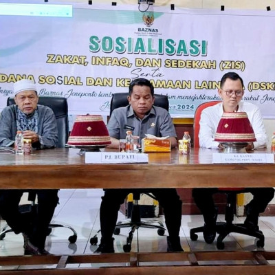 BAZNAS Jeneponto Gelar Sosialisasi ZIS, Mulyadi Iskandar : Pengelolaan Zakat Harus Transparan dan Akuntabel