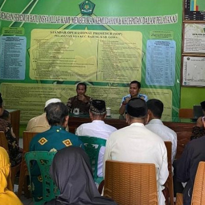 Rapat Koordinasi,  KUA Bajeng  Bahas Peningkatan Layanan Keagamaan