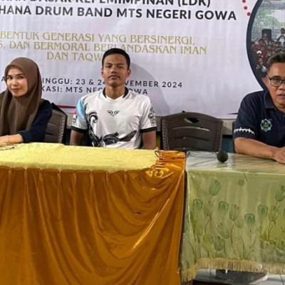 Bangun Kerjasama Tim, MTsN Gowa Gelar LDK Eskul Drum Band