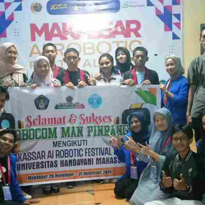 Robocom MAN Pinrang Raih Excellent II Festival Robotik Tingkat Sulsel