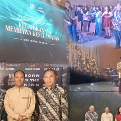 **Kakankemenag Kota Makassar H.Irman Hadiri Konser Natal "Aku Muda Se-Kota"**  