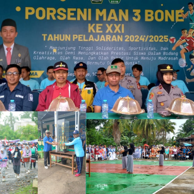 Pembukaan Pekan Olahraga dan Seni (PORSENI) ke-XXI MAN 3 Bone