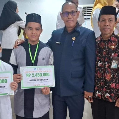 Dua Siswa MTs DDI Al-Furqan Raih Juara pada Lomba Hafidz Qur’an Tingkat Kota Parepare