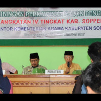 Plh. Kakan Kemenag Soppeng Buka Bimwin Angkatan Keempat