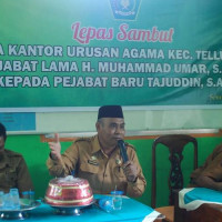 Kasubag TU Kemenag Sinjai Hadiri Pisah Sambut Kepala KUA Kecamatan Tellulimpoe 