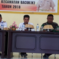 IKUT RAKOR KECAMATAN, KEPALA KUA BACUKIKI SAMPAIKAN PROGRAM KERJANYA