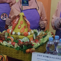 DWP Kemenag Sinjai Ikut Andil Lomba Kreasi Nasi Tumpeng Dan Merangkai Bunga Tingkat Prov. Sulsel