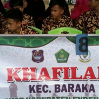 Kafilah Kecamatan Barakat Ikut Pawai Ta'aruf MTQ Tingkat Kab. Enrekang