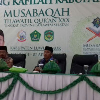 Rombongan Kontingen MTQ Kabupaten Takalar Diterima Sekda Lutim.