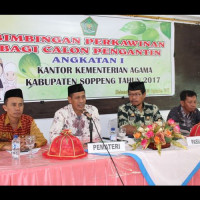 Kakan Kemenag Soppeng Buka Bimwin Angkatan 1